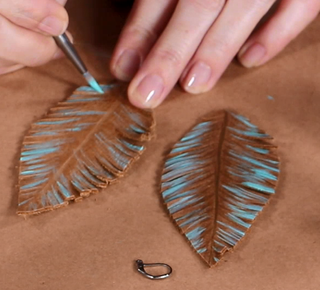 Leather feather online