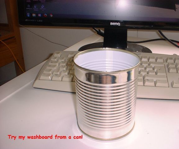 Washboard From a Can