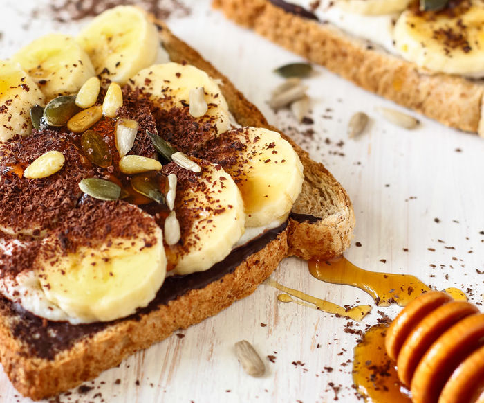 Chocolate Banana Breakfast Toast