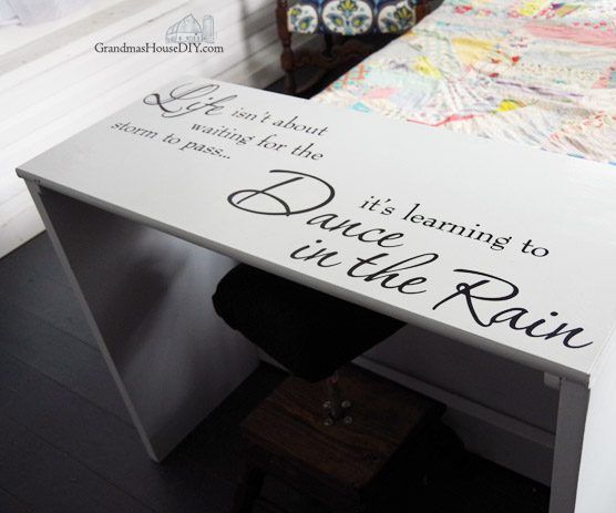 Country Girl Desk Furniture Makeover