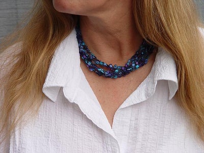 Adjustable Crocheted Necklace