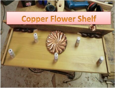 Copper Flower Shelf