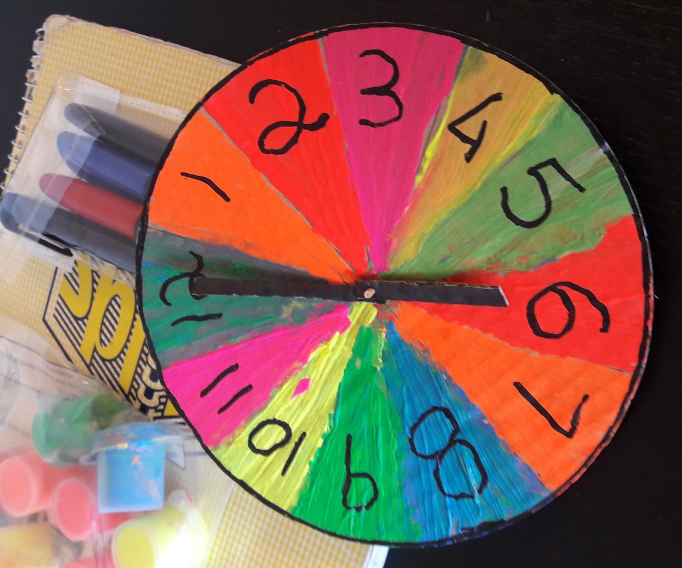 Creating a DIY Clock to Introduce Toddlers to the Concept of Time.