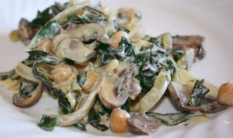 Greek Garbanzos and Greens