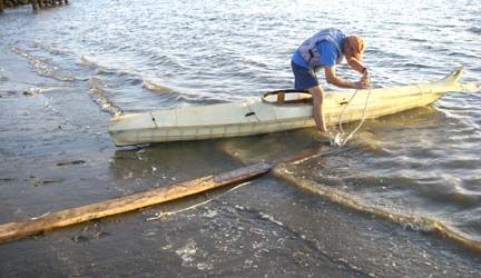 Tie the Tow Line to the Boat