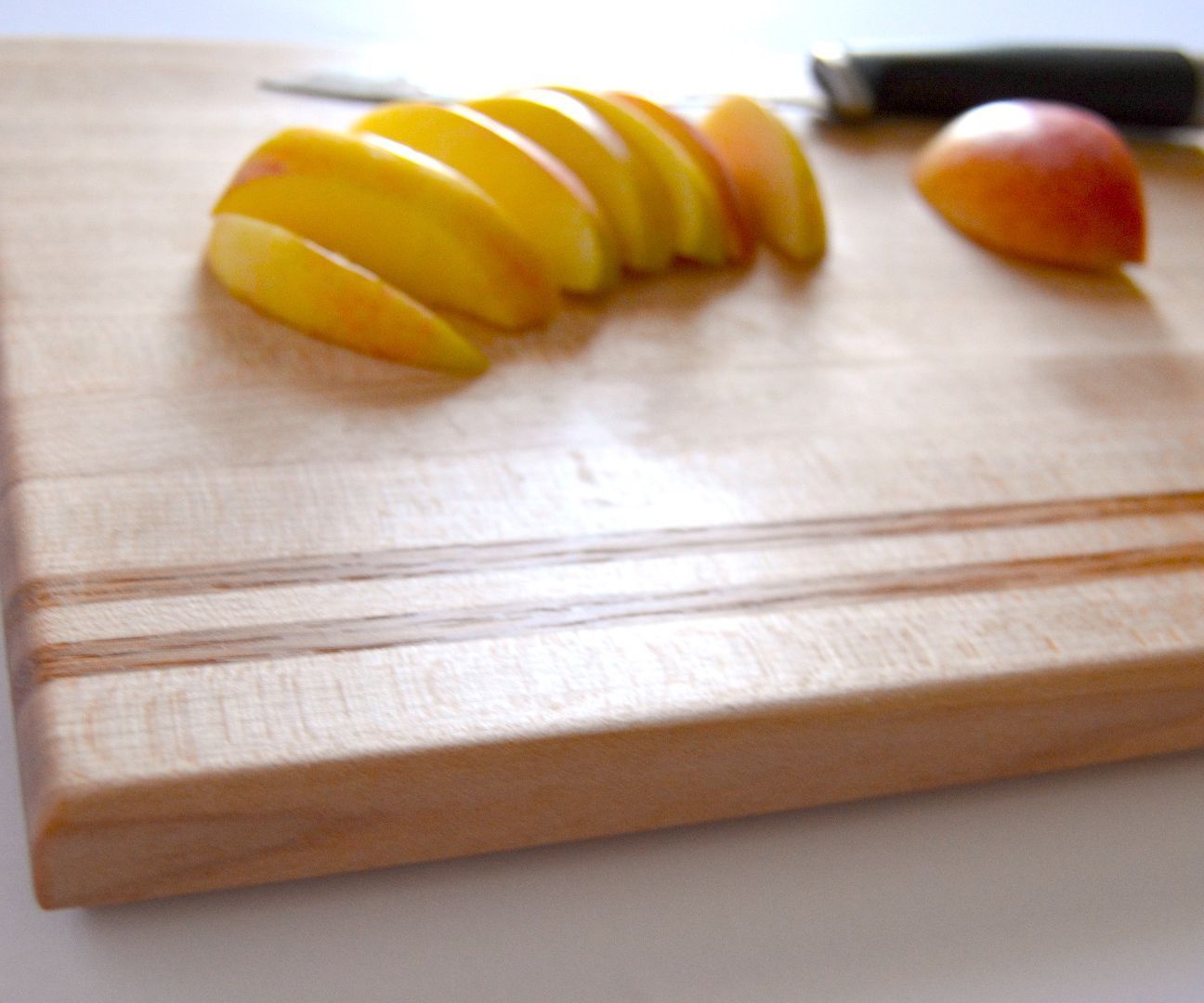 Maple Edge Grain Cutting Board with Oak accents 