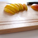 Maple Edge Grain Cutting Board with Oak accents