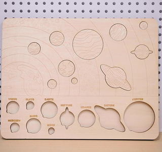 How to Laser Engrave a Wooden Planet Puzzel