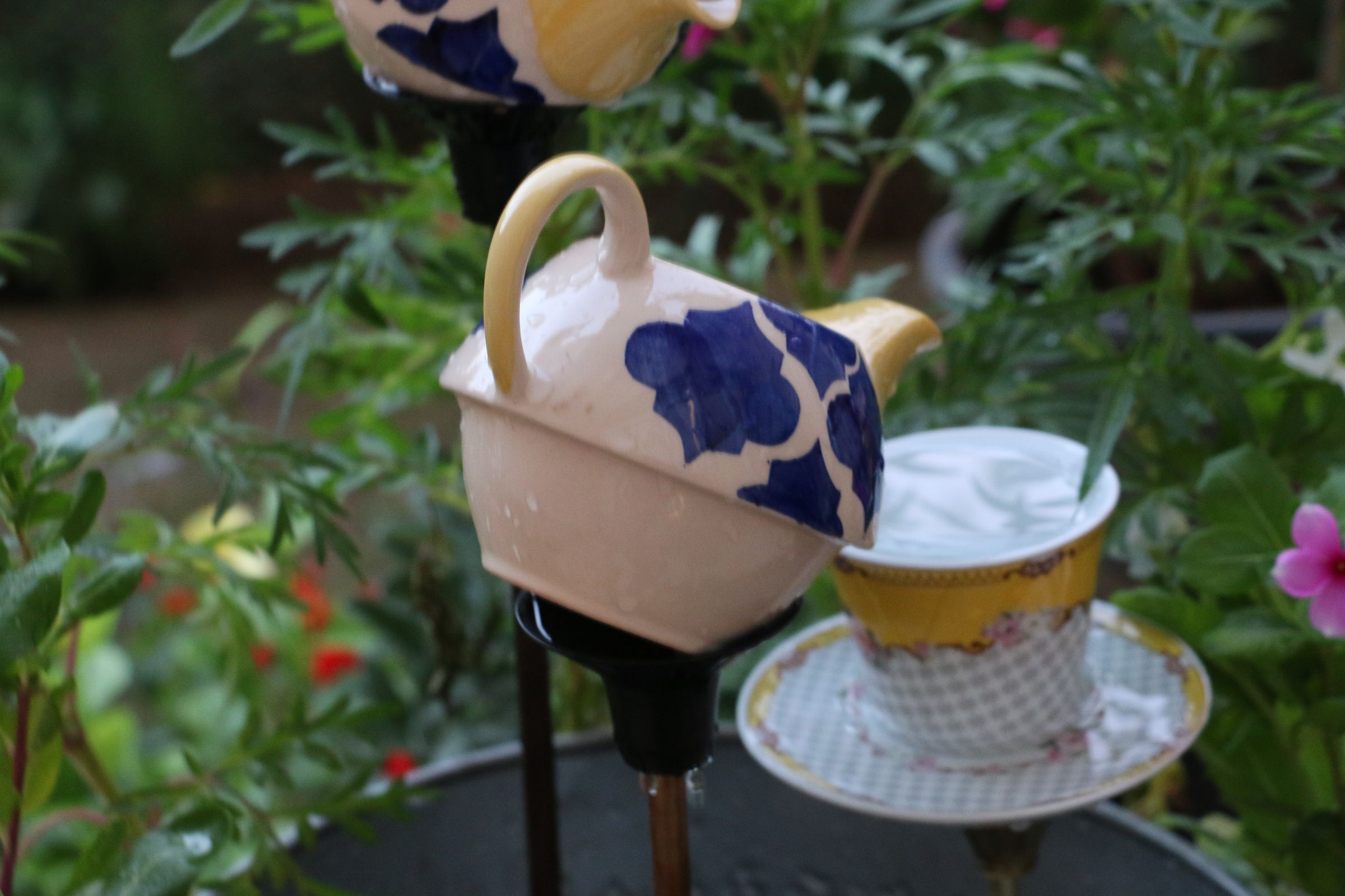 Tea Pot Fountain Planter 4 Steps Instructables