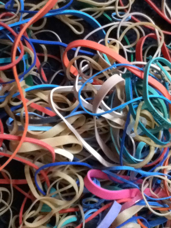 rubber bamd ball (easy)