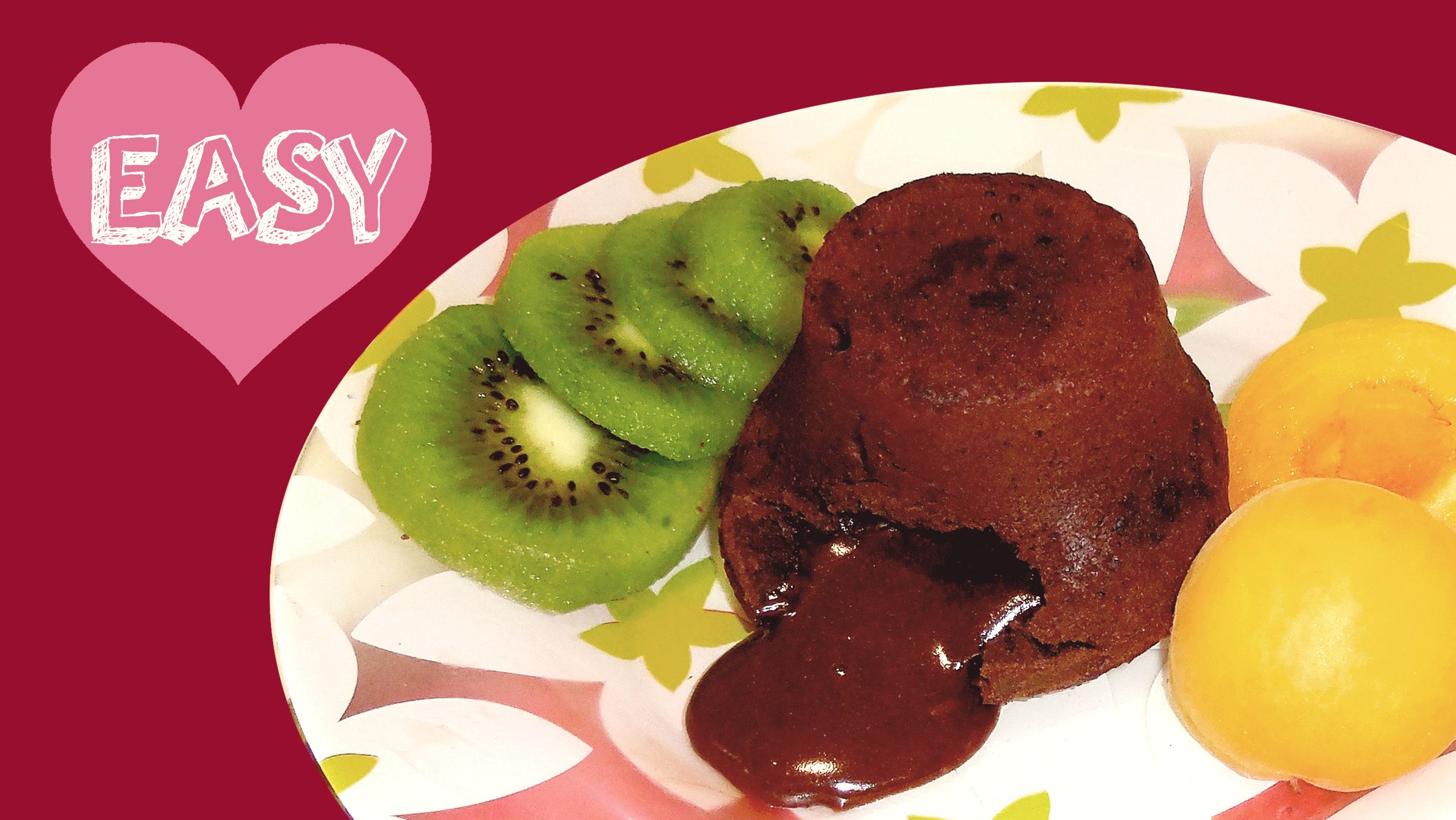 Chocolate LAVA CAKE! Easy Recipe With 5 Simple Ingredients!