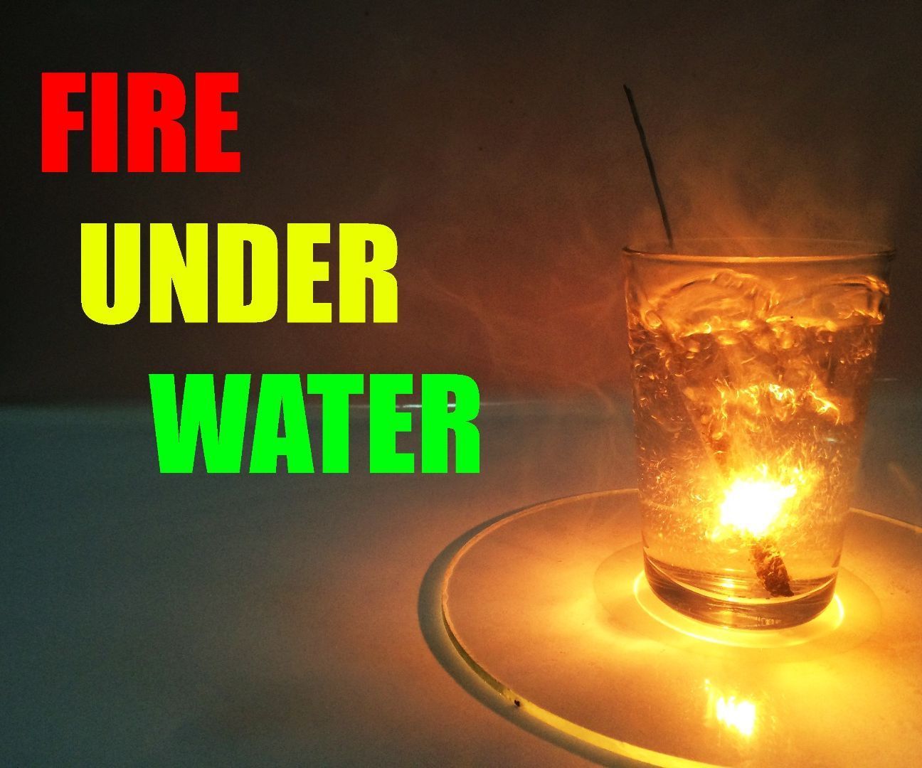 How to Make Fire Under Water !!? (DIY)