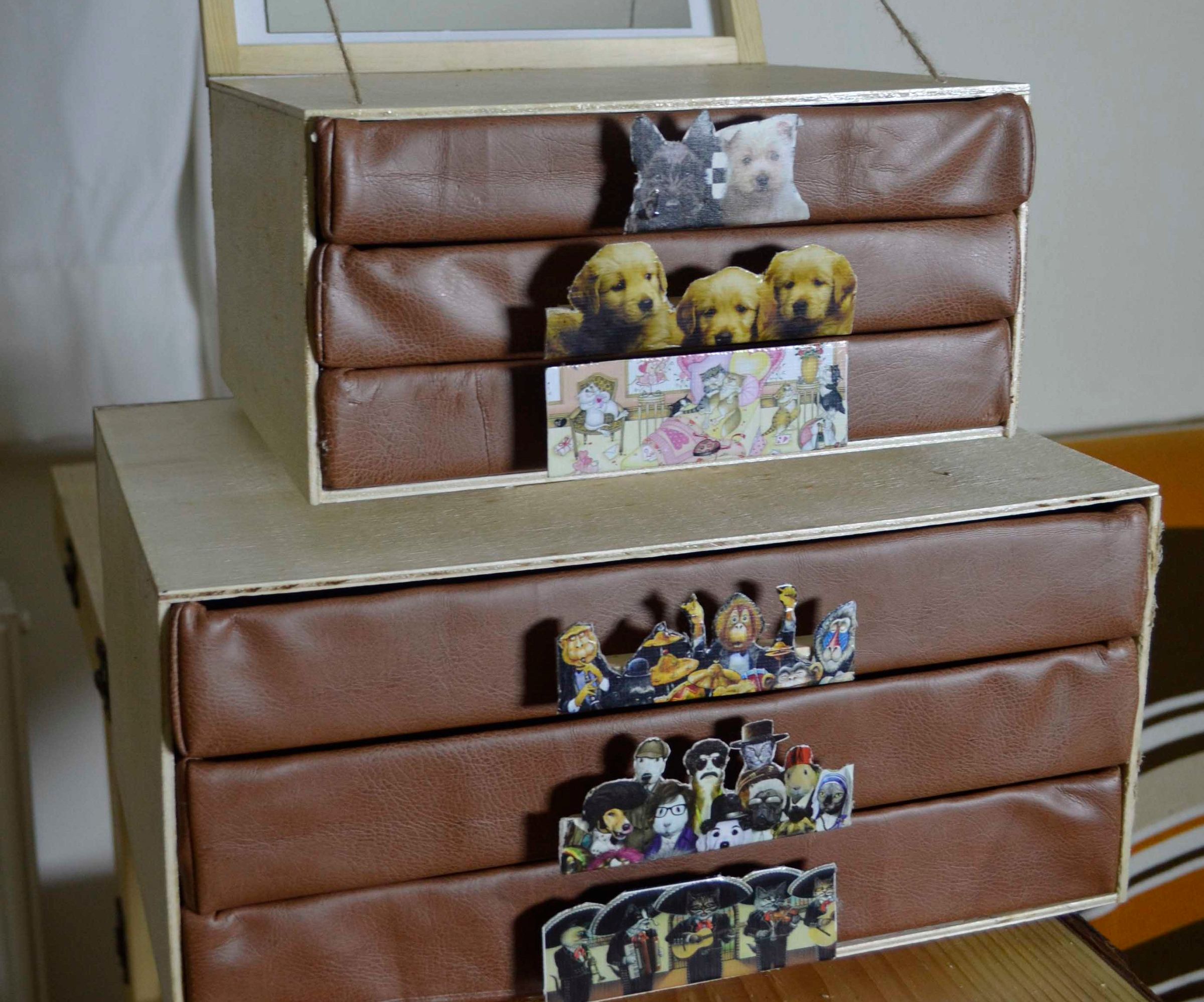 Jewelery Drawers from Puzzle Boxes 