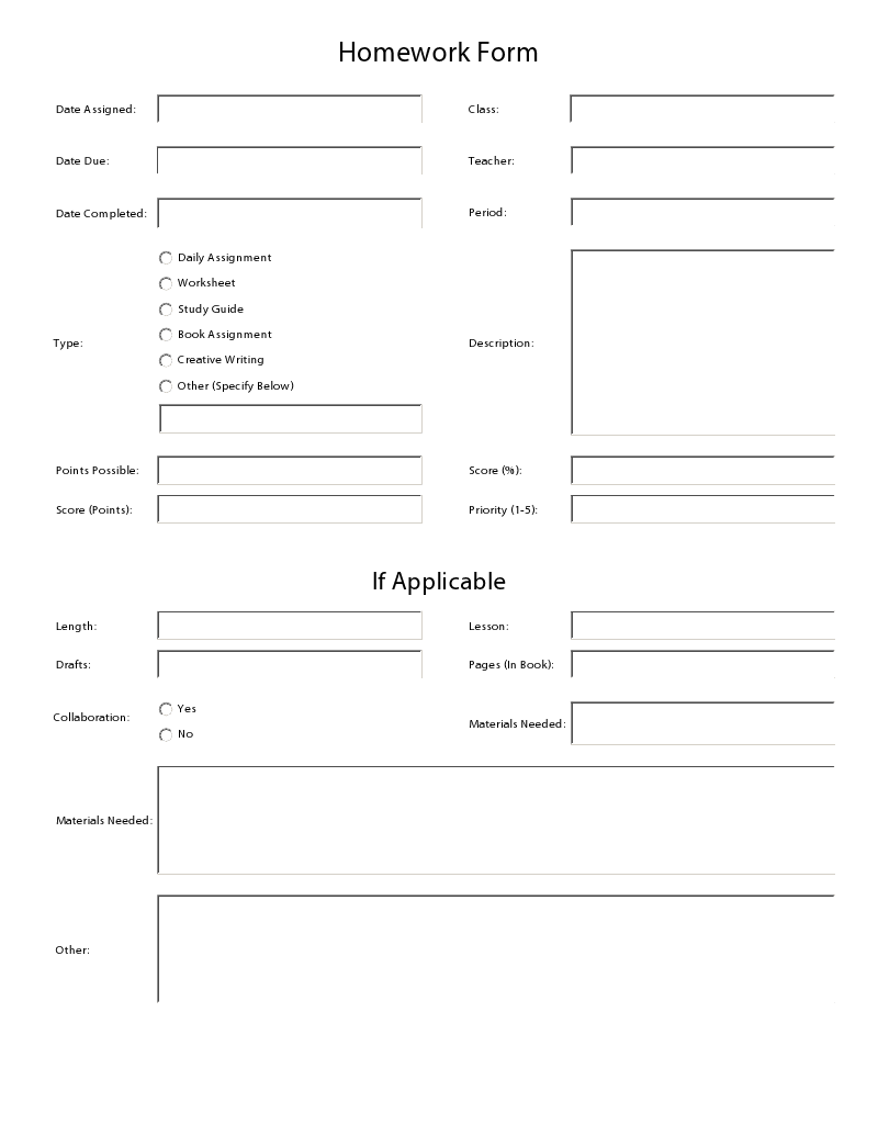 How to keep a record of your homework