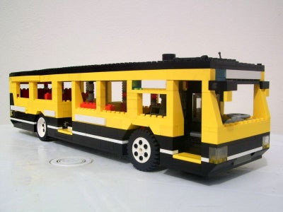 Lego Geared Bus With Steering.