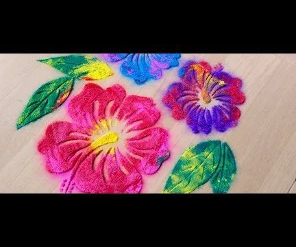 1 minute rangoli