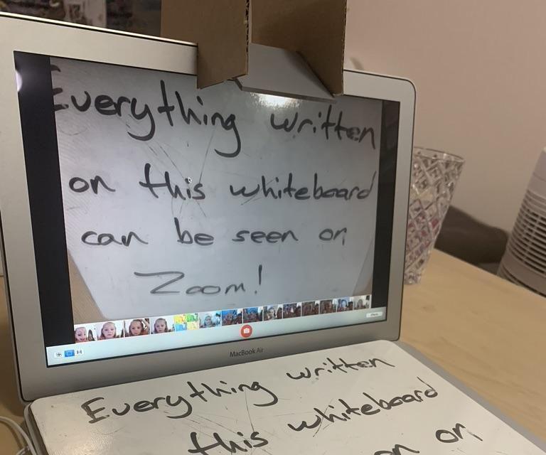 Make a Document Camera Out of an Old Box and a Mirror.