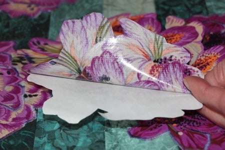 Combining the Applique Fabric Onto Background Fabric