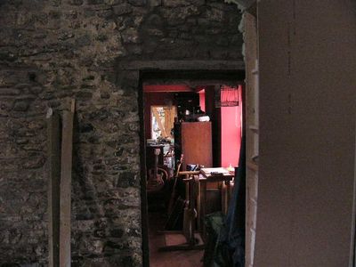 Breaking Through. the Doorway to the House.