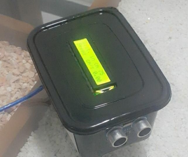 Speed Meter Using HC-SR04 Ultrasonic Sensor 