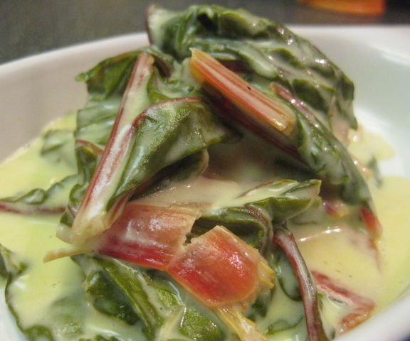 Potted Creamy Blue Cheese Swiss Chard