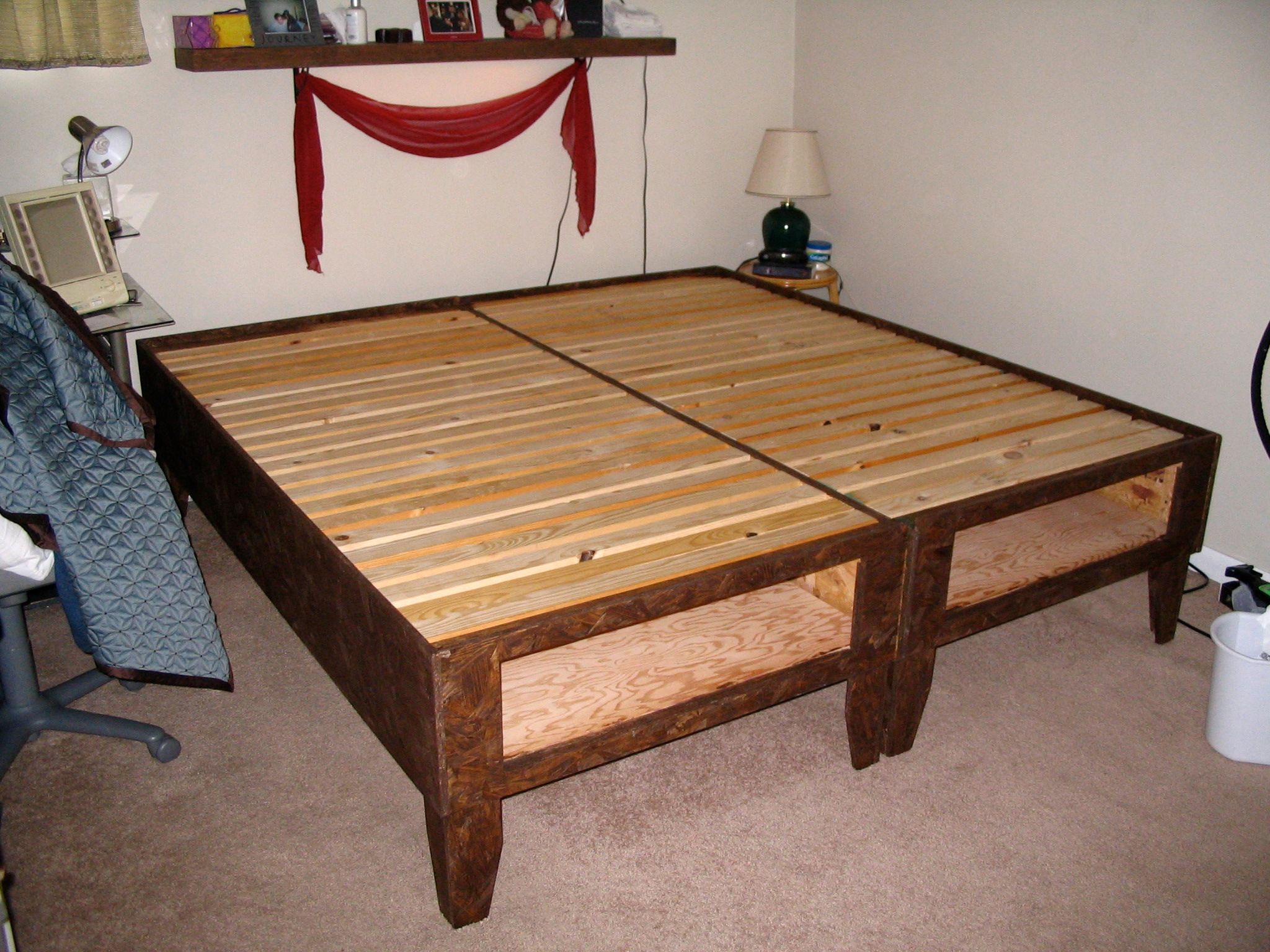 DIY Bed With Storage for Under $100