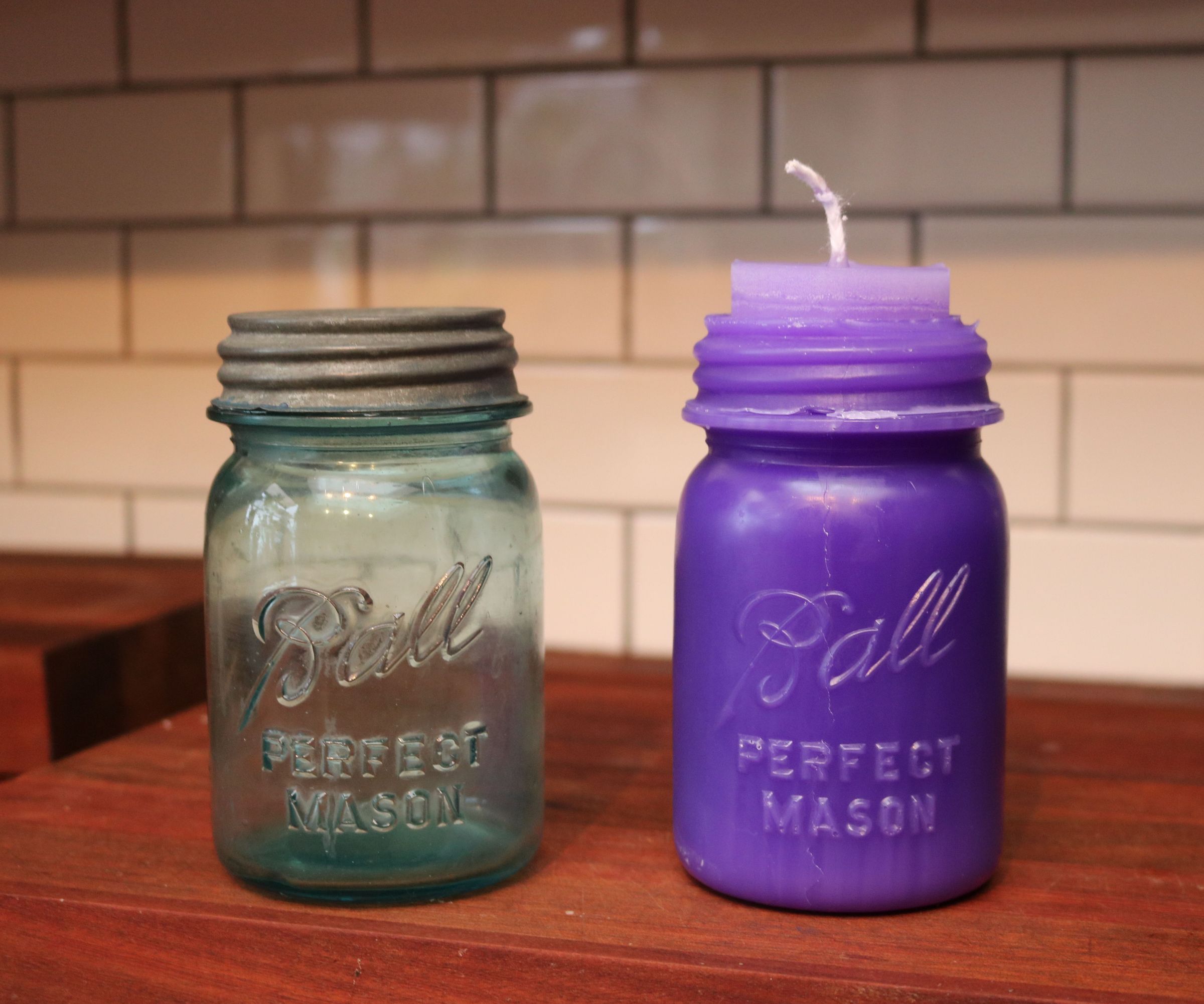 Make Vintage Bottle Candles
