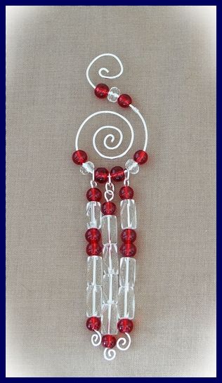 Wire and Bead Christmas Ornament DIY Video Tutorial
