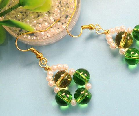 Beebeecraft Tutorials on How to Make Earrings With Glass Beads and ...