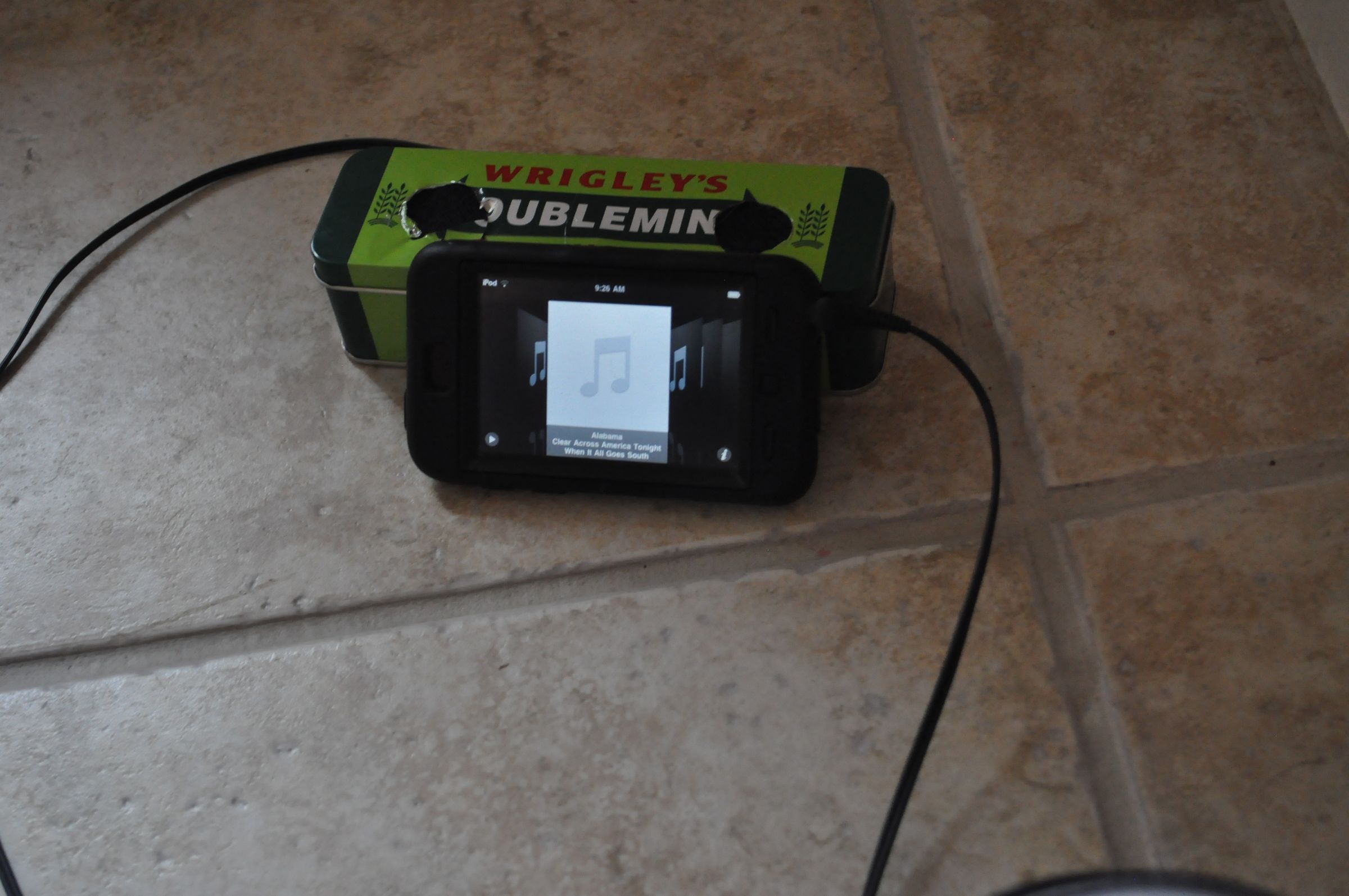 Wrigley Gum Container or Altoids Speaker