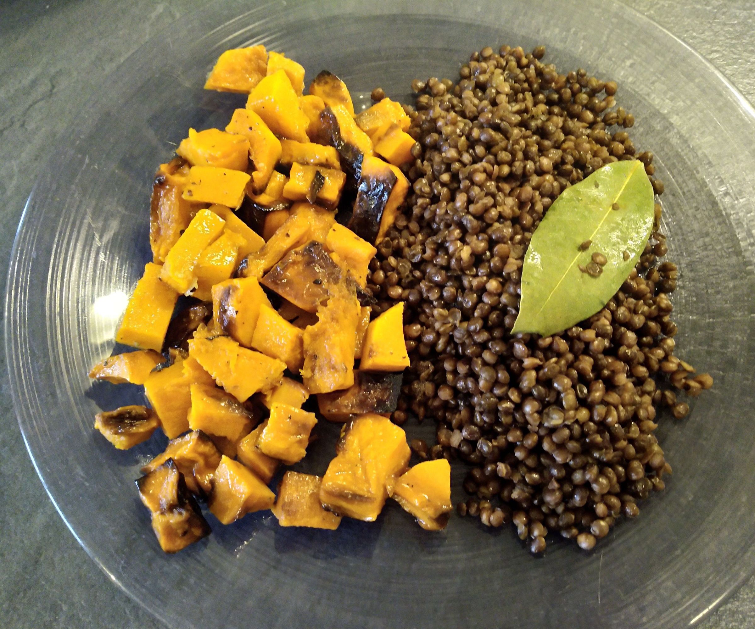 Roasted Butternut With Lentils