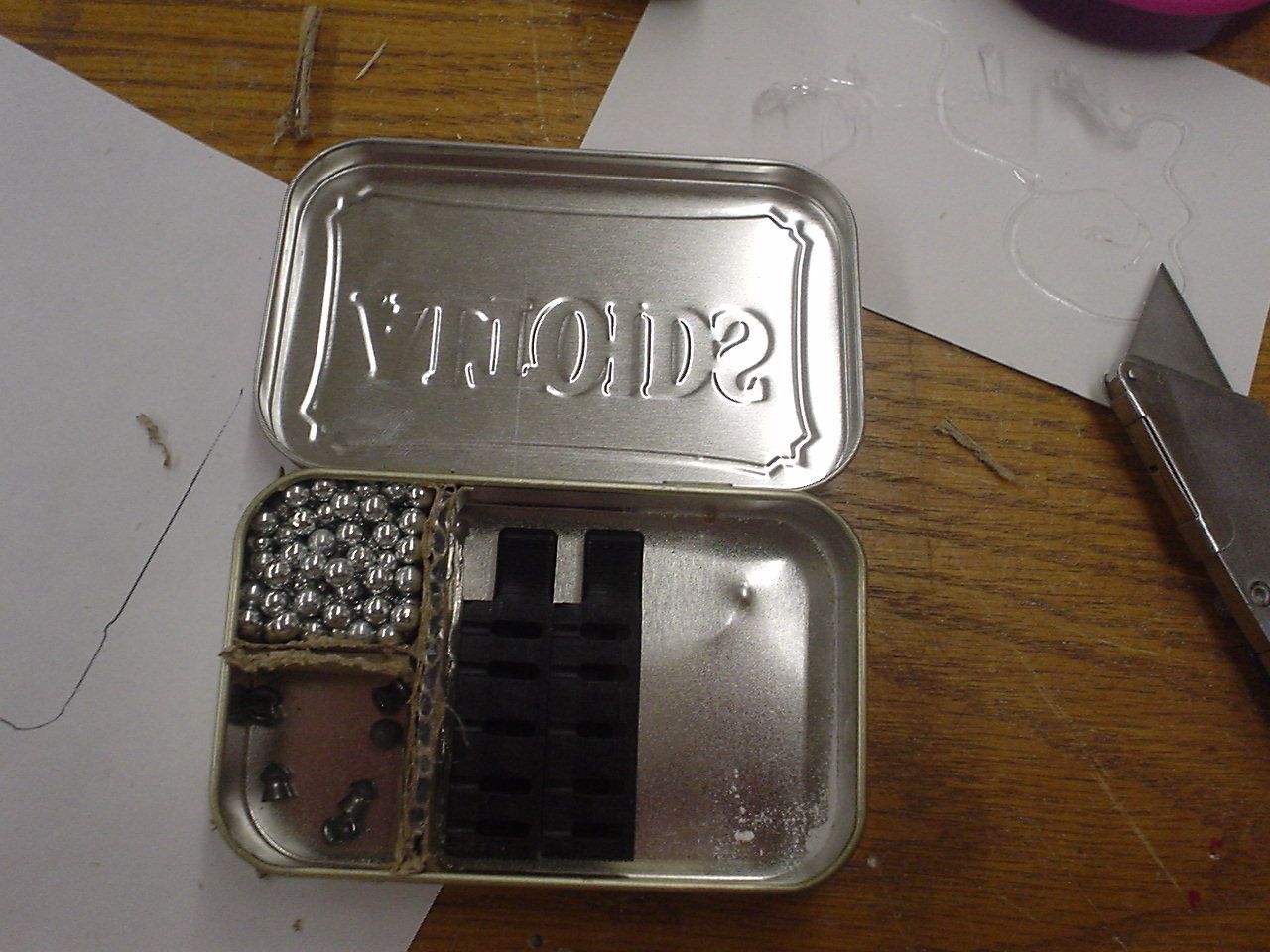 pocket BB/pellet gun reloading station