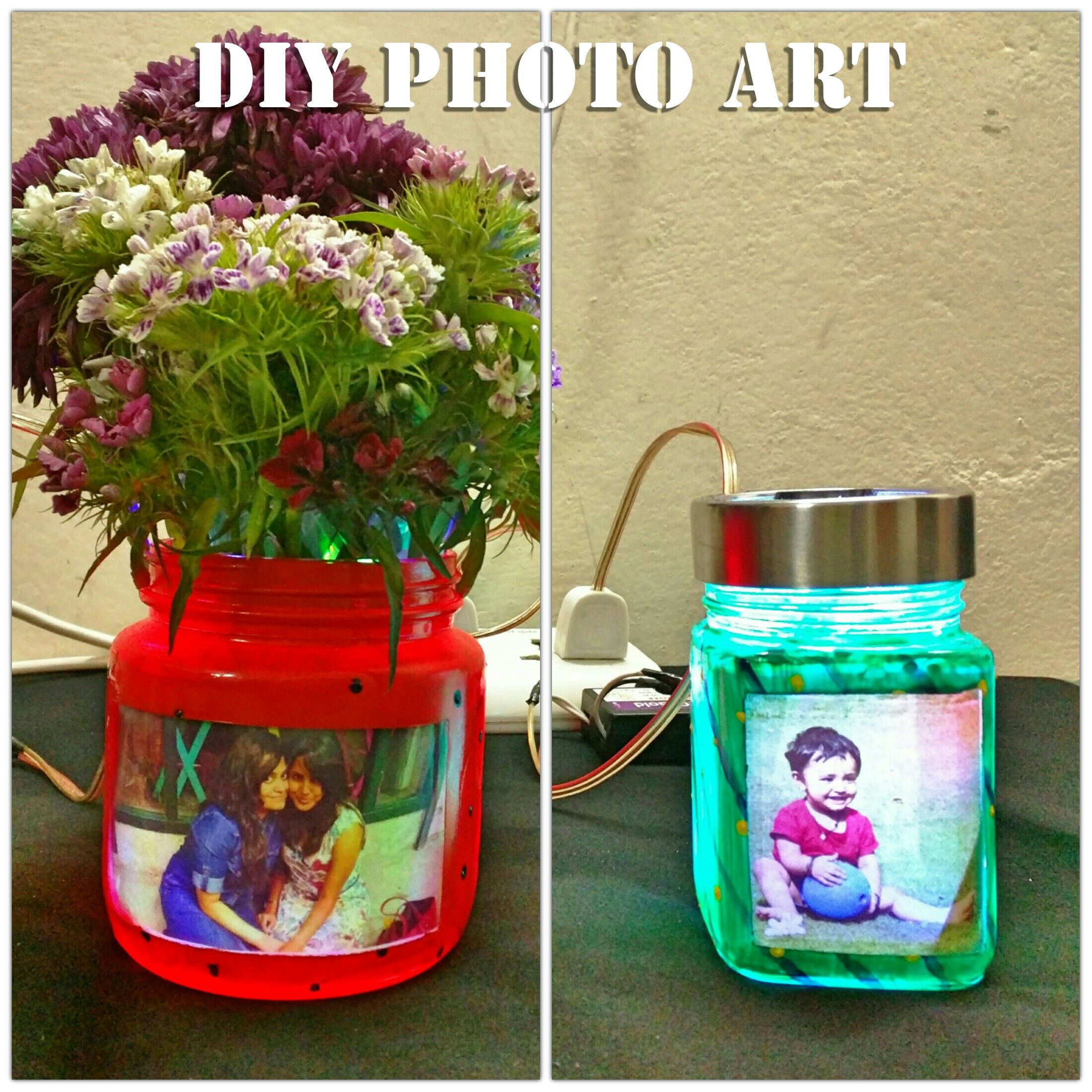 DIY Photo Night-lamp Turned Vase