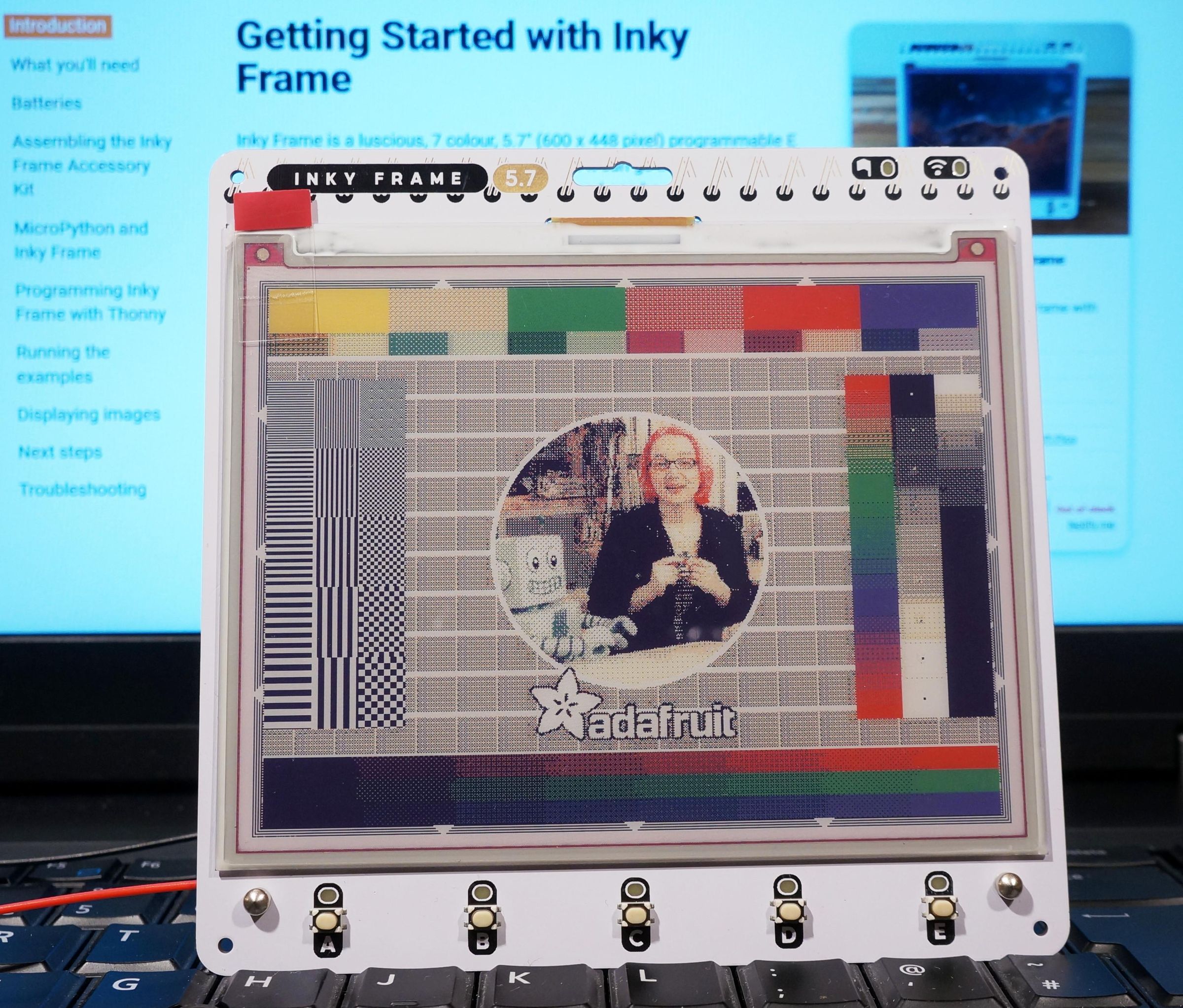 BatteryPowered Digital Picture Frame Using Pimoroni Inky Frame 12