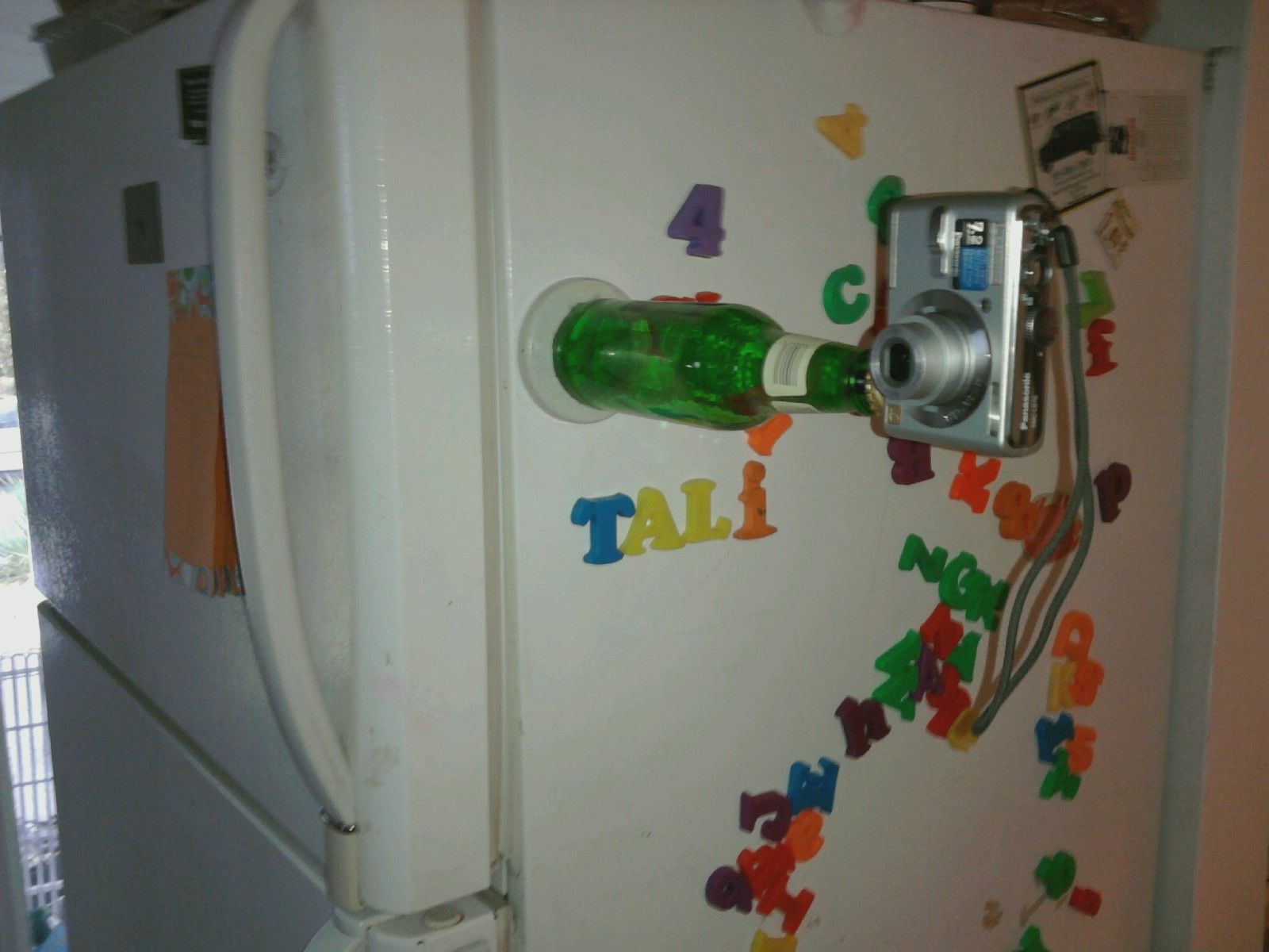 Magnetic Beer Bottle Camera Stand