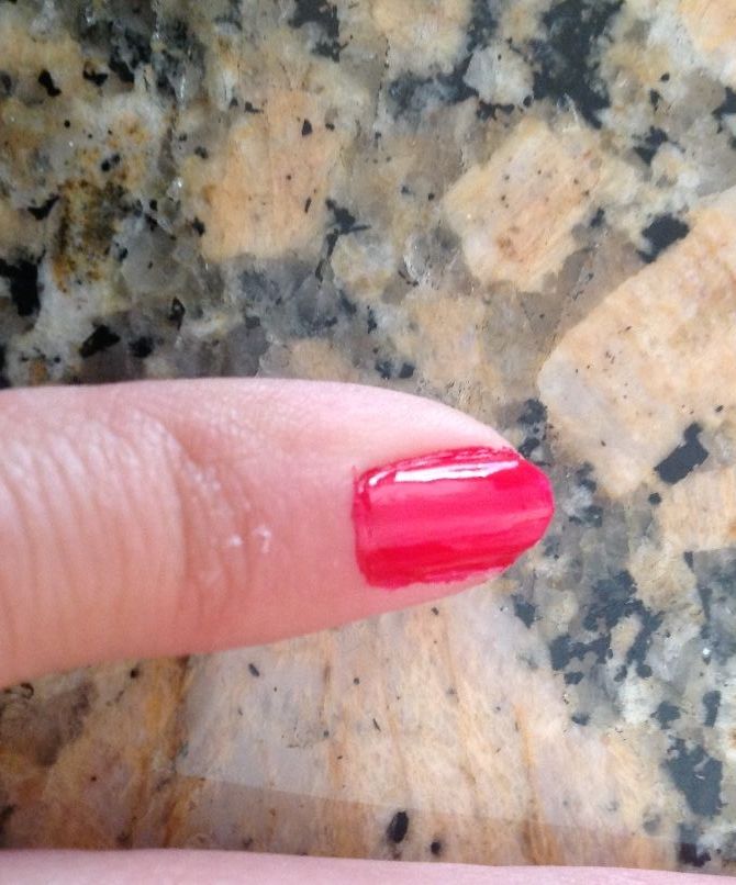 How to paint your nails, without painting your finger!