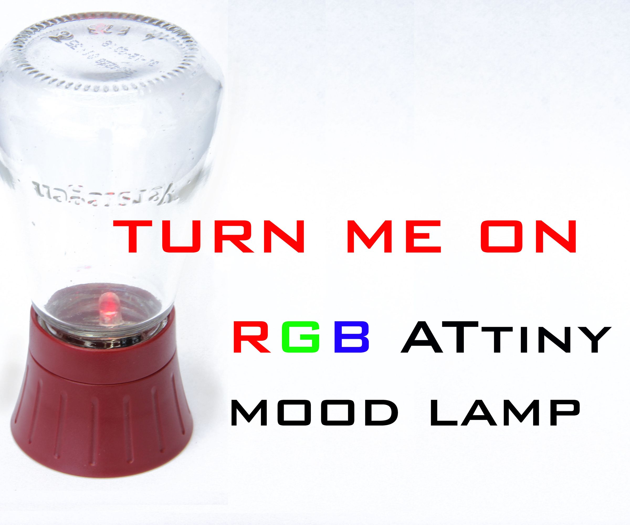 Turn me on, an ATtiny RGB mood lamp