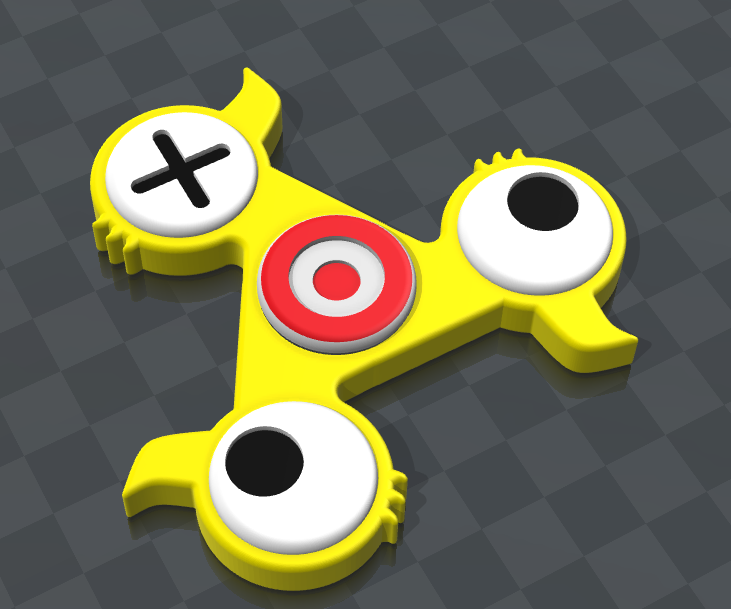Duck Hunt Fidget Spinner in Fusion 360