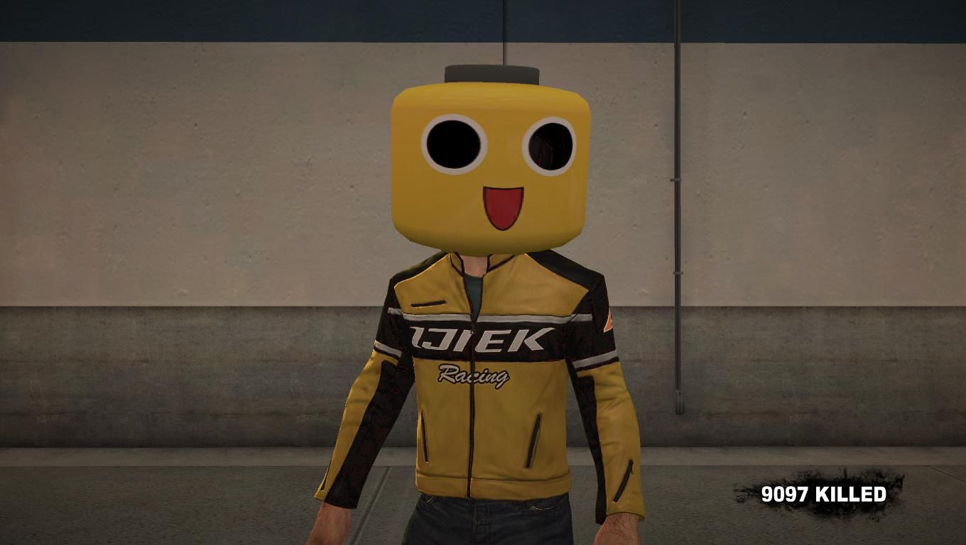 Chuck Greene Cosplay (With Servbot Lego Mask)