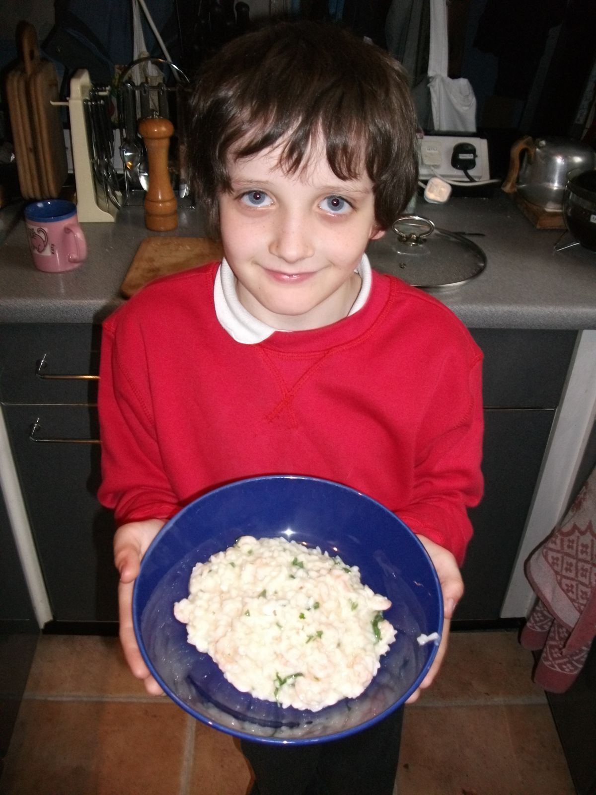Simple Prawn(shrimp) Risotto (How Not to Make Crunchy Rice Stew)