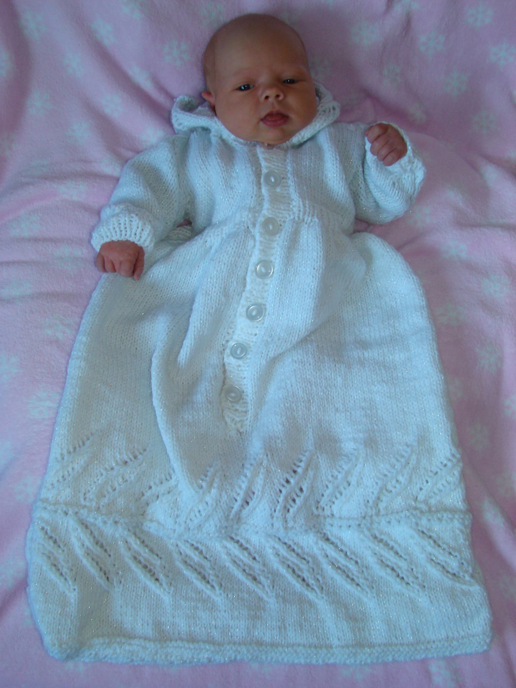 Daddy, Baby Brenna, and the Baptismal Gown!