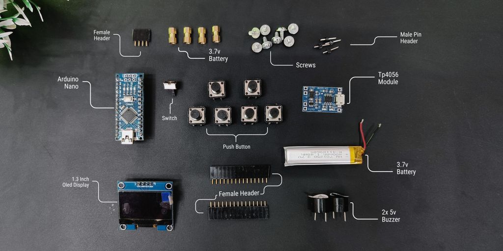 DIY Mini Retro Game Console With Arduino and OLED Display V1 : 8 Steps ...