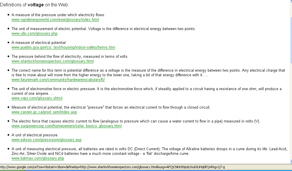 Google Trick: Definitions Together in One Place!