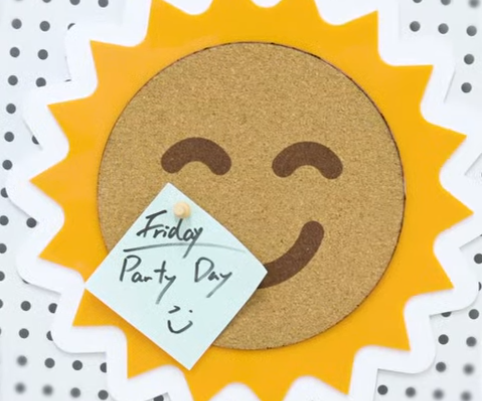 How to Make a Corky Sun Memo Board