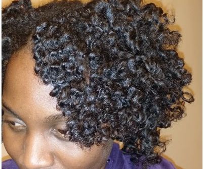 Curly Twistout in Natural Hair Using Flexirods