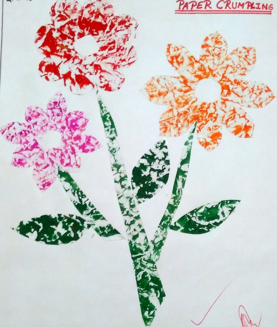 How to Use Crushed Paper for Drawing (Paper Crumbling Drawing) : 3