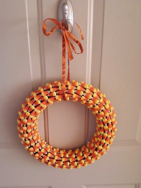 Candy Corn Wreath