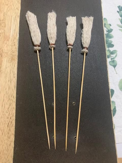 Blow Dart Using Cord for Fletching