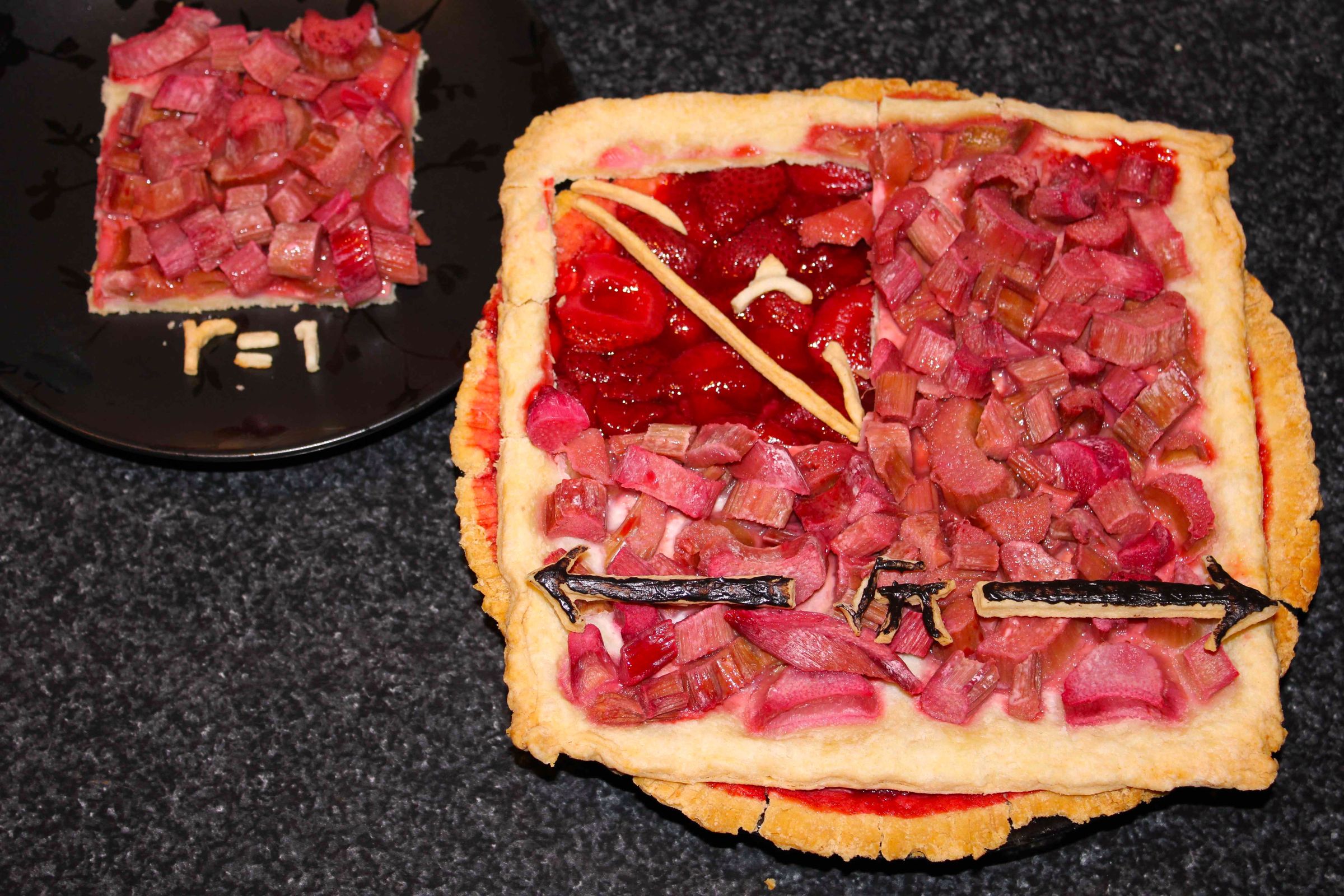 Squaring the Circle Strawberry-Rhubarb Pie