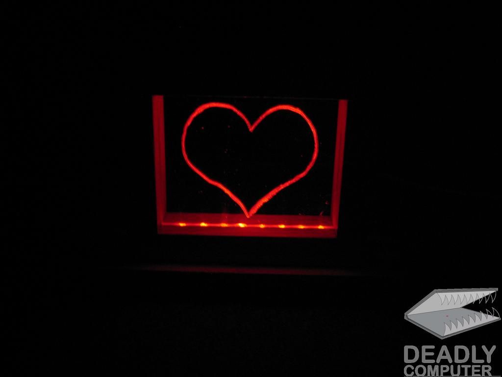 DIY LED Plexiglass Heart